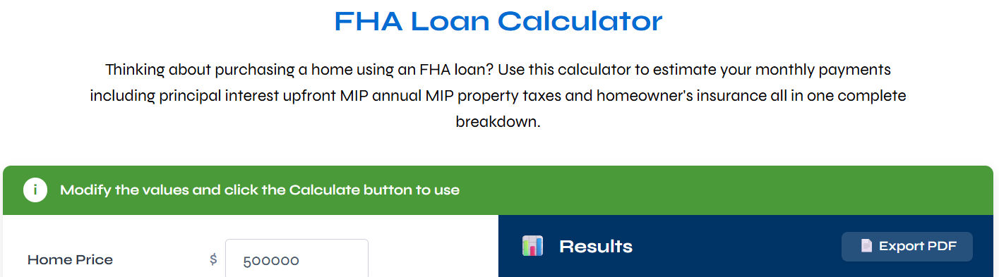 Fhacalculator